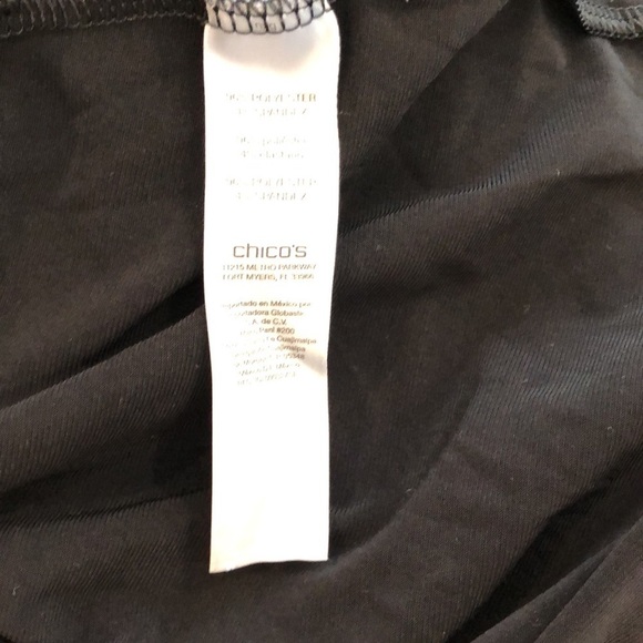 Chicos Cold shoulder maxi dress black size  3 slit on one side elbow sleeves - Picture 8 of 10